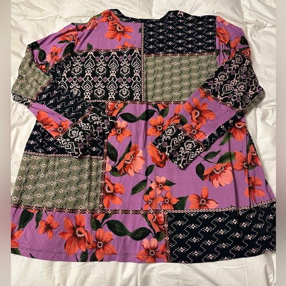 Johnny Was Multicolor Patchwork Blouse - Picture 6 of 13